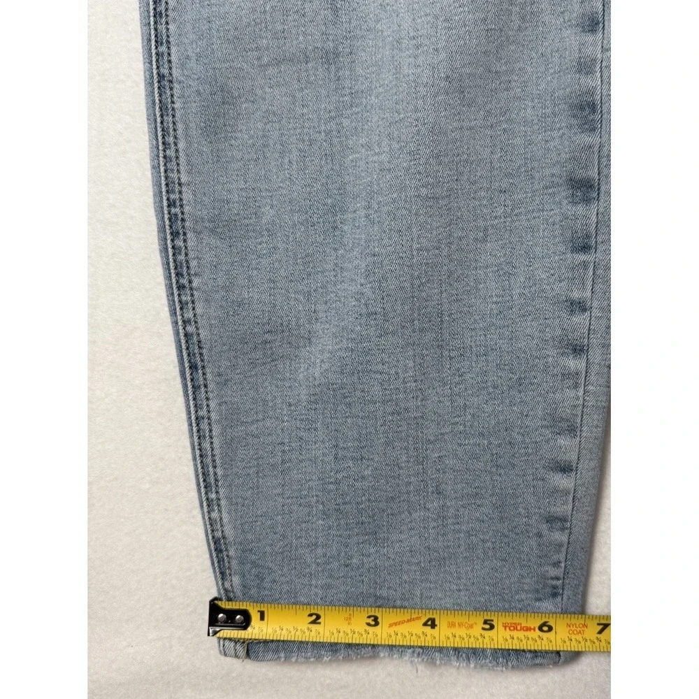 Silver Jeans Co Boyfriend Jeans Womens 34x27 Light Wash Stretch Raw Hem Denim